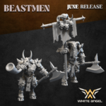 Bestigors, Músico en la izquierda en la derecha el capitán infantería de élite de los Hombres Bestia