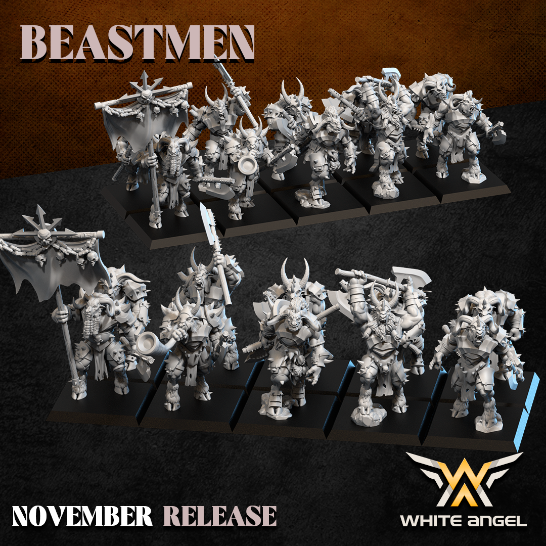 Bestigors marchando a la batalla en Warhammer The Old World