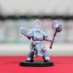 Space Marine Capellán con cráneo y maza de crozius