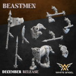 Miniaturas de Centigors Hombres Bestia partes bits