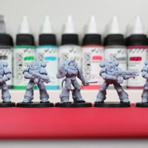 Intercesores Pesados Space Marines con armadura Gravis en Warhammer 40K