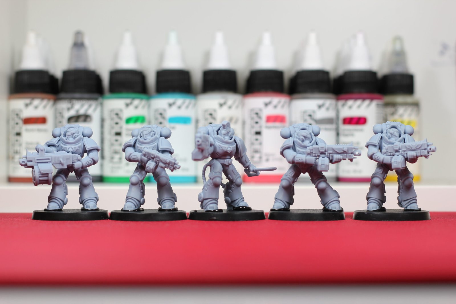 Intercesores Pesados Space Marines con armadura Gravis en Warhammer 40K