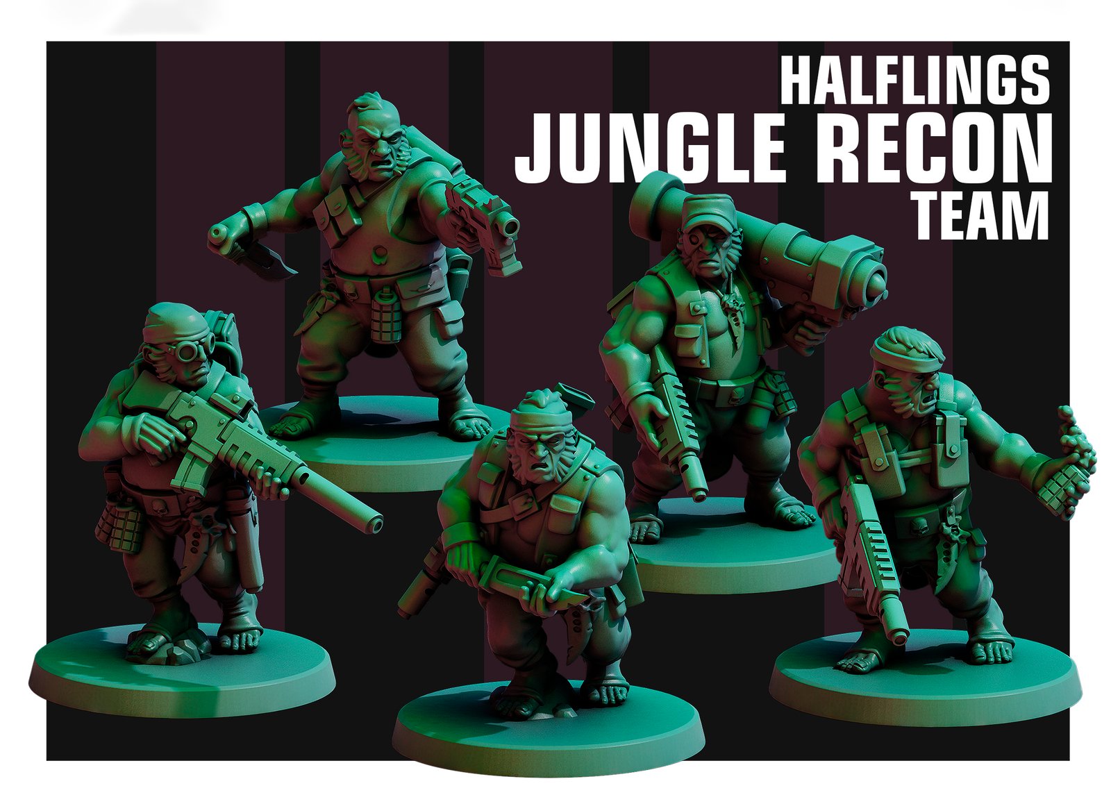 Halflings Jungle Recon Team