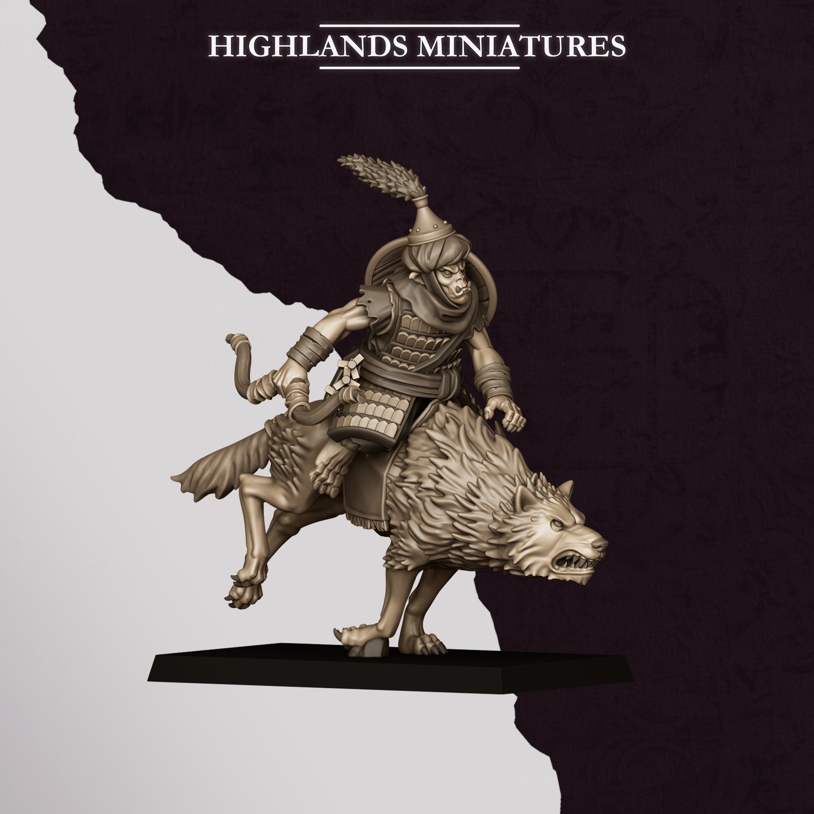 Jinete Arquero de Lobo Hogoblin (4)
