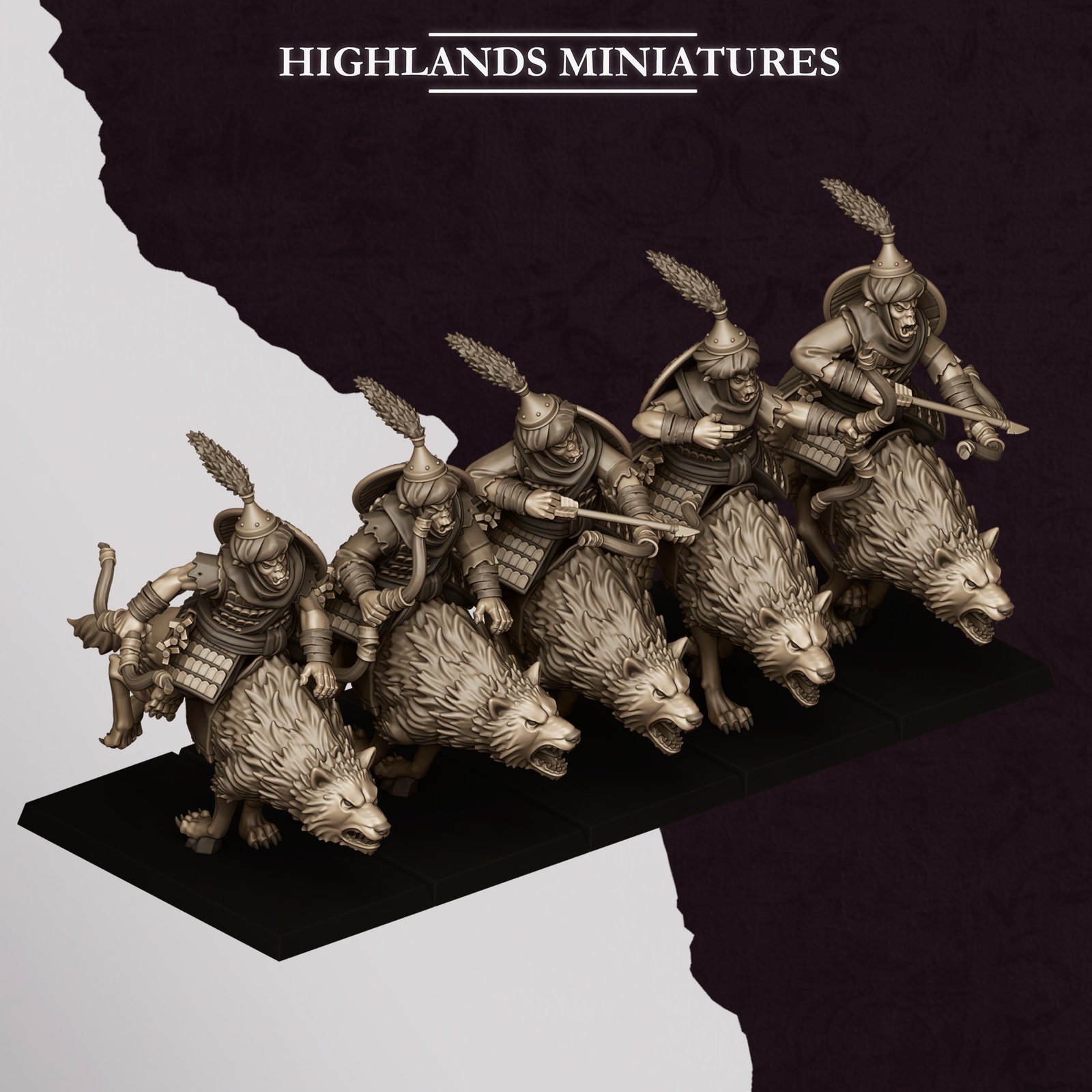 Jinetes Arquero de Lobo Hogoblins Regimiento (1)