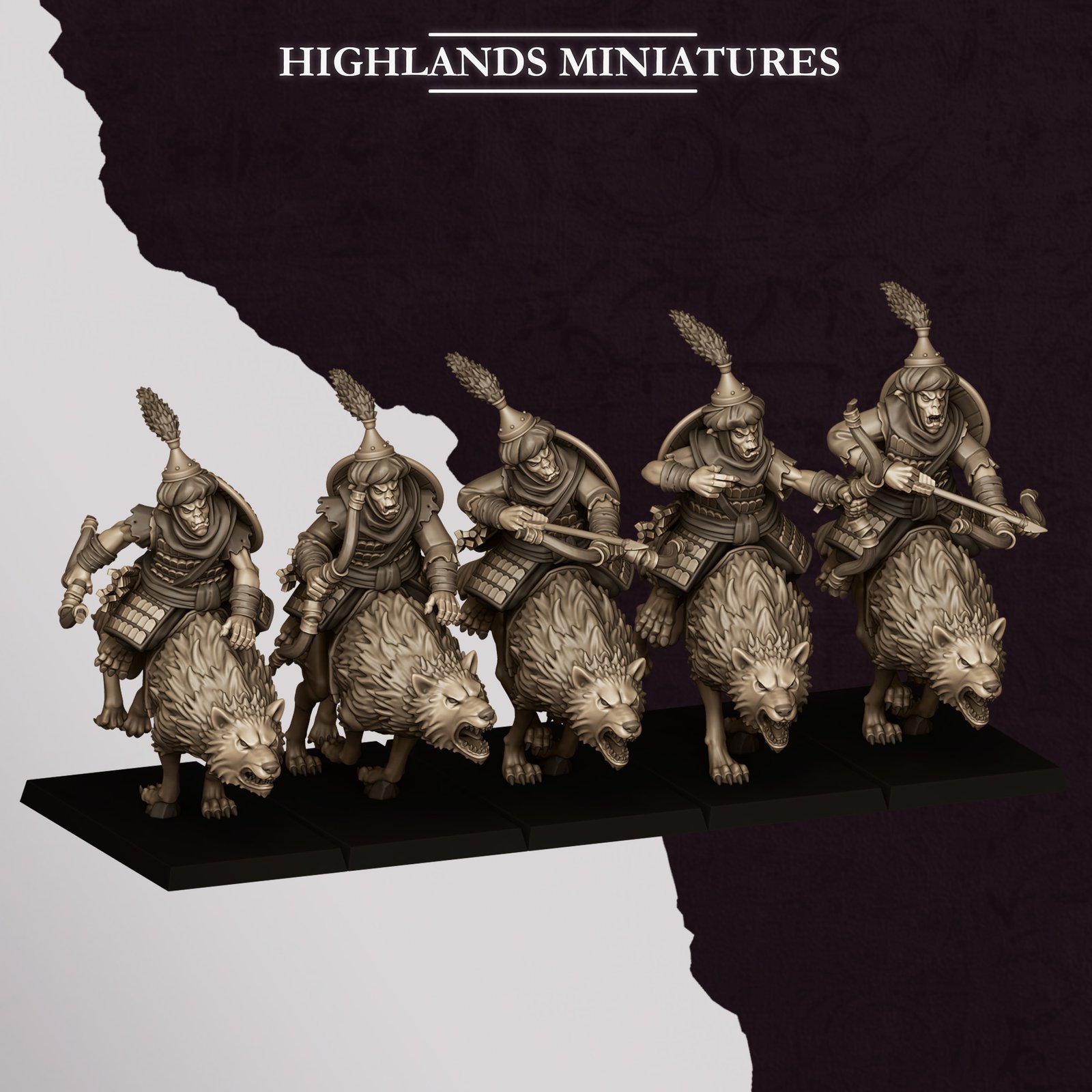 Jinetes Arquero de Lobo Hogoblins Regimiento (2)