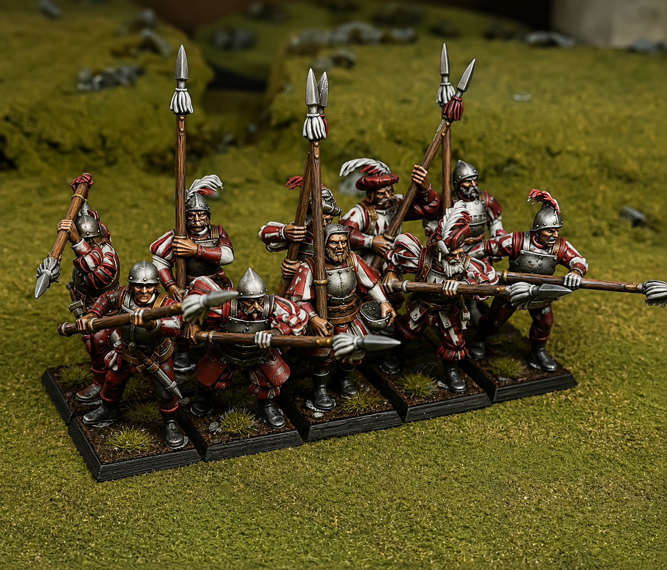 Lanceros del Imperio Pintados